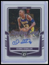 2024-25 Panini Optic Cedric Ceballos Signature Series Auto #SS-CED Lakers