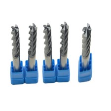 5PCS 4 Flute Solid Carbide 3/8" x 1-3/4" x 4" Long End Mill - AlTiN Coated