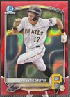 2025 Bowman Chrome Prospects Konnor Griffin BCP-86 Red Lava Refractor #/5