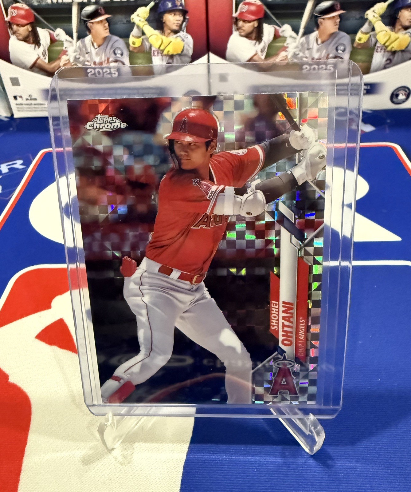 Shohei Ohtani 2020 Topps Chrome #21 X-Fractor Refractor Angels Dodgers