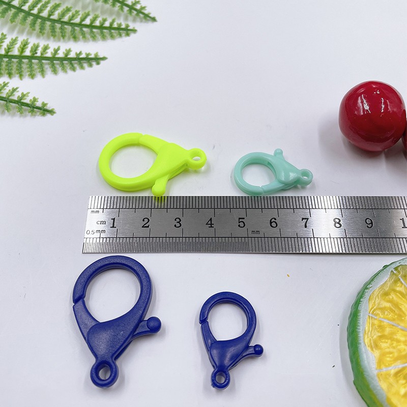 .100Pcs Colored Lobster Clasp Light 25mm Lobster Claw Clasps For DIY Backpacks