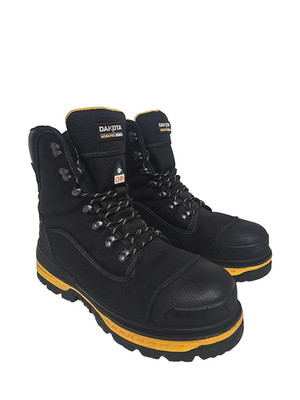 Dakota Men's Comp Toe Comp Plate 8560 Ballistic Nylon WP Work Boots Black 12M