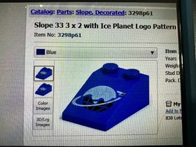 Lego Space: Ice Planet (6983) missing 3 pieces