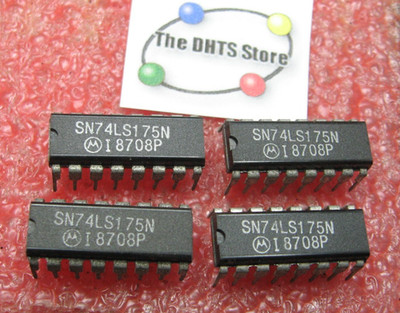 SN74LS175N Motorola TTL Quad D-Type Flip-Flop IC Plastic 74LS175 74175 ...