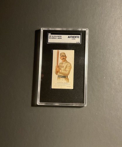 1887 N28 Allen & Ginter #3 Adrian C. Anson — SGC (grade unconfirmed)