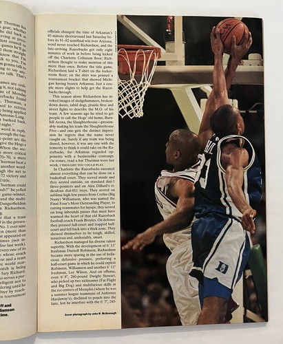 Corliss Williamson Arkansas Sports Illustrated April 11, 1994 - Picture 9 of 23