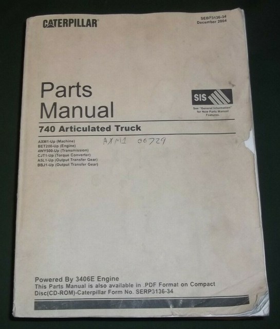 Caterpillar 740 Articulated Truck Service Manual Axm1 Up
