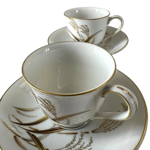 Golden Harvest Weizen Fine China Japan Tassen mit Untertassen 4 Sets (8 Stück) - Bild 4 von 11