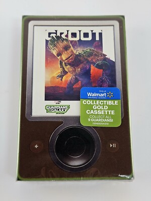 GROOT Guardians of the Galaxy Vol 3 GOLD Cassette Walmart Exclusive RARE New