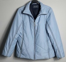 *lovely* Maine/ Uk14/ Light Blue Padded Coat/length 26"/ Machine Wash *warm* Vgc