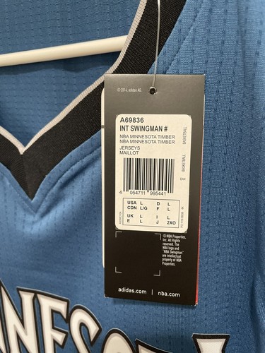 Andrew Wiggins Signed Wolves Swingman, Sz L NWT (JSA) - Picture 6 of 7