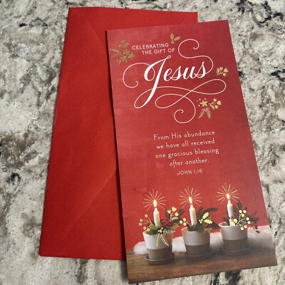 Christmas Money & Gift Card Holder Religious Greeting Card