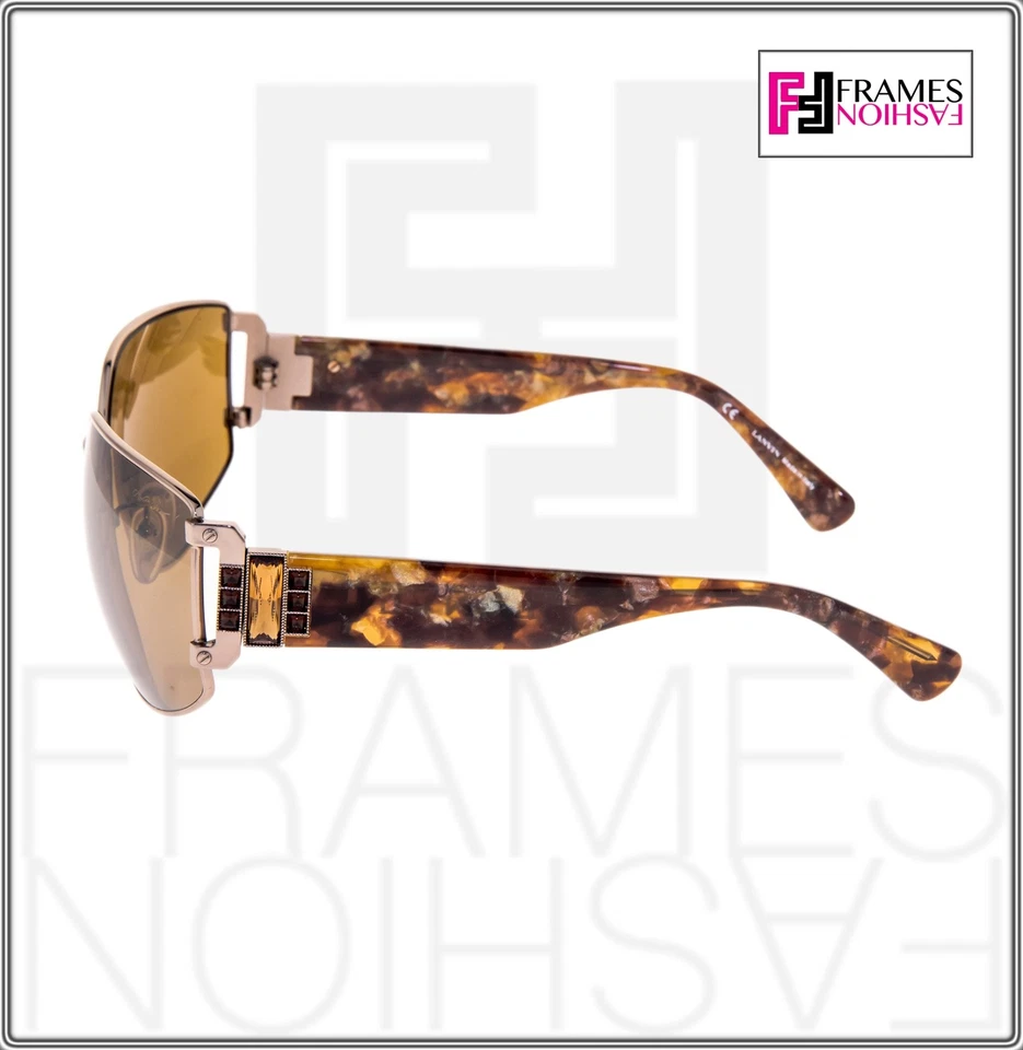 Gafas de sol LANVIN LN020 cobre metal marrón mármol plata espejo envoltura cristal 020 Foto 2 de 4