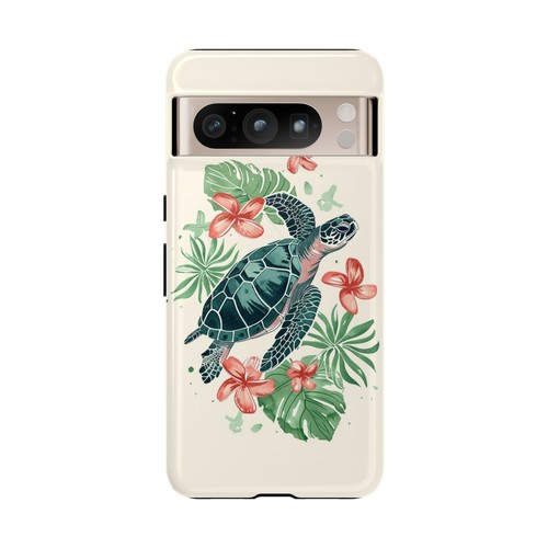 Tropical Turtle Island Flower Phone Case for iPhone, Samsung Galaxy, Pixel - Picture 161 of 175