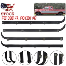 Fit Ford F150 Truck 1987-1996 Inner &Outer Window Sweep Felts Seals Weatherstrip