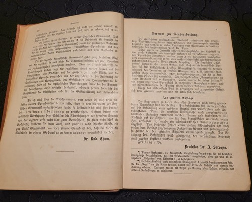 Prof. Dr. R. Thum's Neue Franzosische Grammatik 1901 Vintage Book - Picture 19 of 21