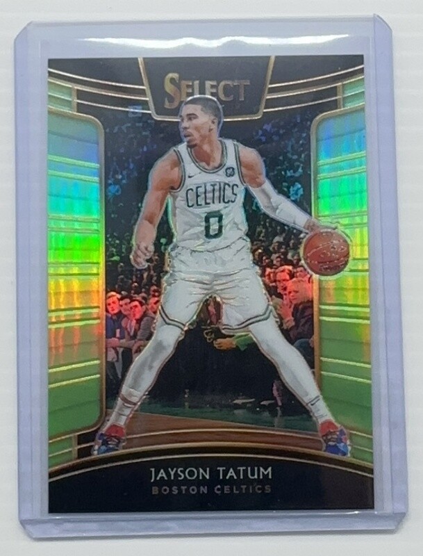 2018-19 Select Jayson Tatum Concourse Neon Green Prizm #68/75 Celtics