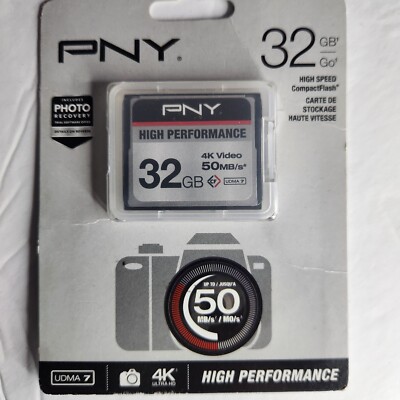 PNY 32gb High Performance Compact Flash Card P-cf32gu7-ge