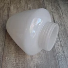 Vintage White Milk Glass Industrial Lamp Shade Light Cover - Threaded