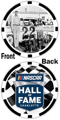 FIREBALL ROBERTS - NASCAR HALL OF FAME - POKER CHIP - NASCAR, RACING, HOF