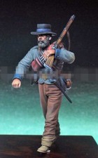 1/32 Scale American Civil War Confederate Soldier Resin Model Figure Unassembled