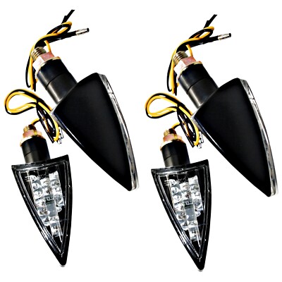 4x LED Mini Indicator Arrow Motorcycle Quad ATV Orange Short Fits KTM Kawasaki