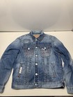 True Religion Womens Denim Jean Trucker Jacket XL X-Large
