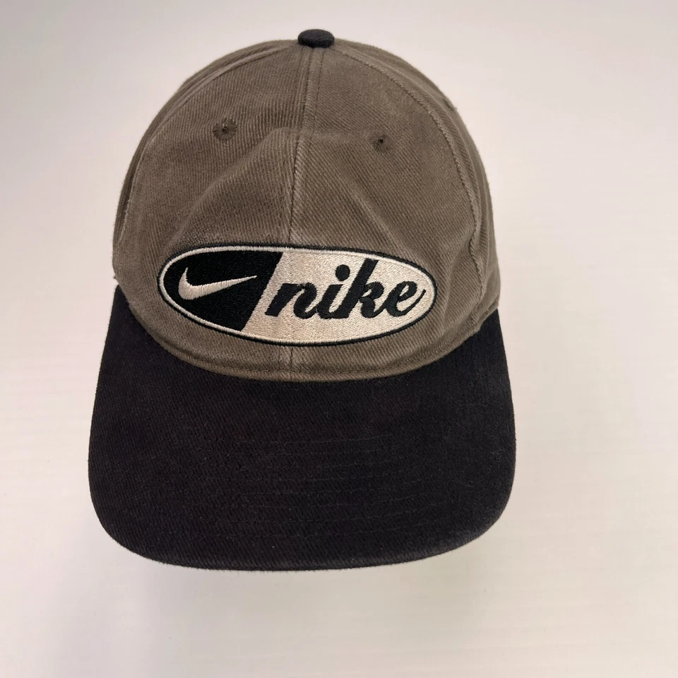 De colección Nike Sombrero Hombres Snap Back Deletrear Swoosh Distress Retro Correr Hype Core Cap Foto 2 de 4