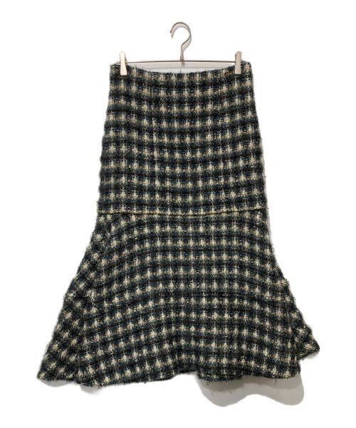 M Chanel Cocomark One Point Tweed Skirt | eBay