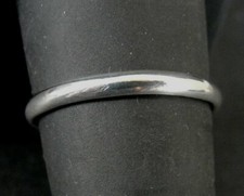 Ring Silver Band Sleek Smooth Stackable Sterling 925 Size 9.25 Band Ring 9 1/4