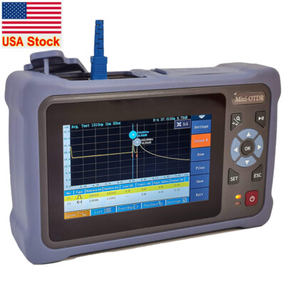 Mini OTDR 1310/1550nm 26/24dB SM 4.3''Screen Fiber Optic Tester OPM OLS VFL RJ45