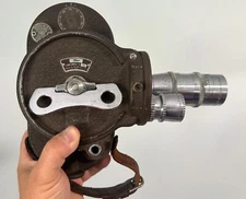 Bell & Howell Filmo 16mm Camera 70 DE with Lenses Works Lenses Need Clean