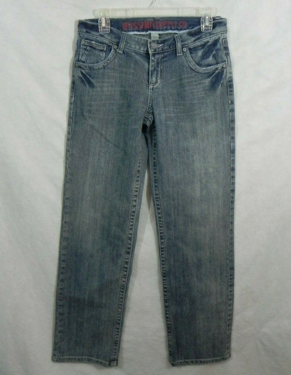 MOSSIMO sz 7 Stretch Denim JEANS Mid-rise Straight Leg Vintage
