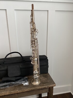 Vintage 1927 C.G. Conn New Wonder II Chu Berry Silver Soprano