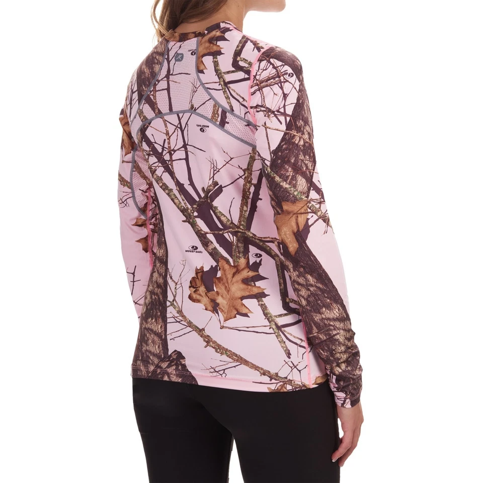 *JUEGO* LOTE DE 2 Camisa Terramar Talla L Rosa Mossy Oak Camuflada y Capa Base Corta Foto 3 de 4