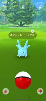 Shiny Corsola  - Pokémon GO - Registered/Instant / 30 Day's Friendship 
