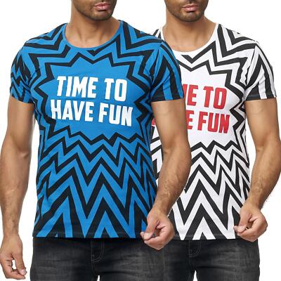 Redbridge Herren T-Shirt Time To Have Fun Tshirt Männer T-Shirts Baumwolle M1302