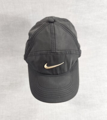 Vtg Nike Legacy91 Dri-Fit Tailwind 7 Panel Perforated Womens Black Golf Hat Cap