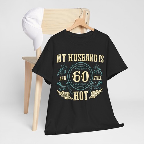 60th Birthday shirt gift Funny My Husband Is 60 Years Old T-Shirt - Picture 5 of 25