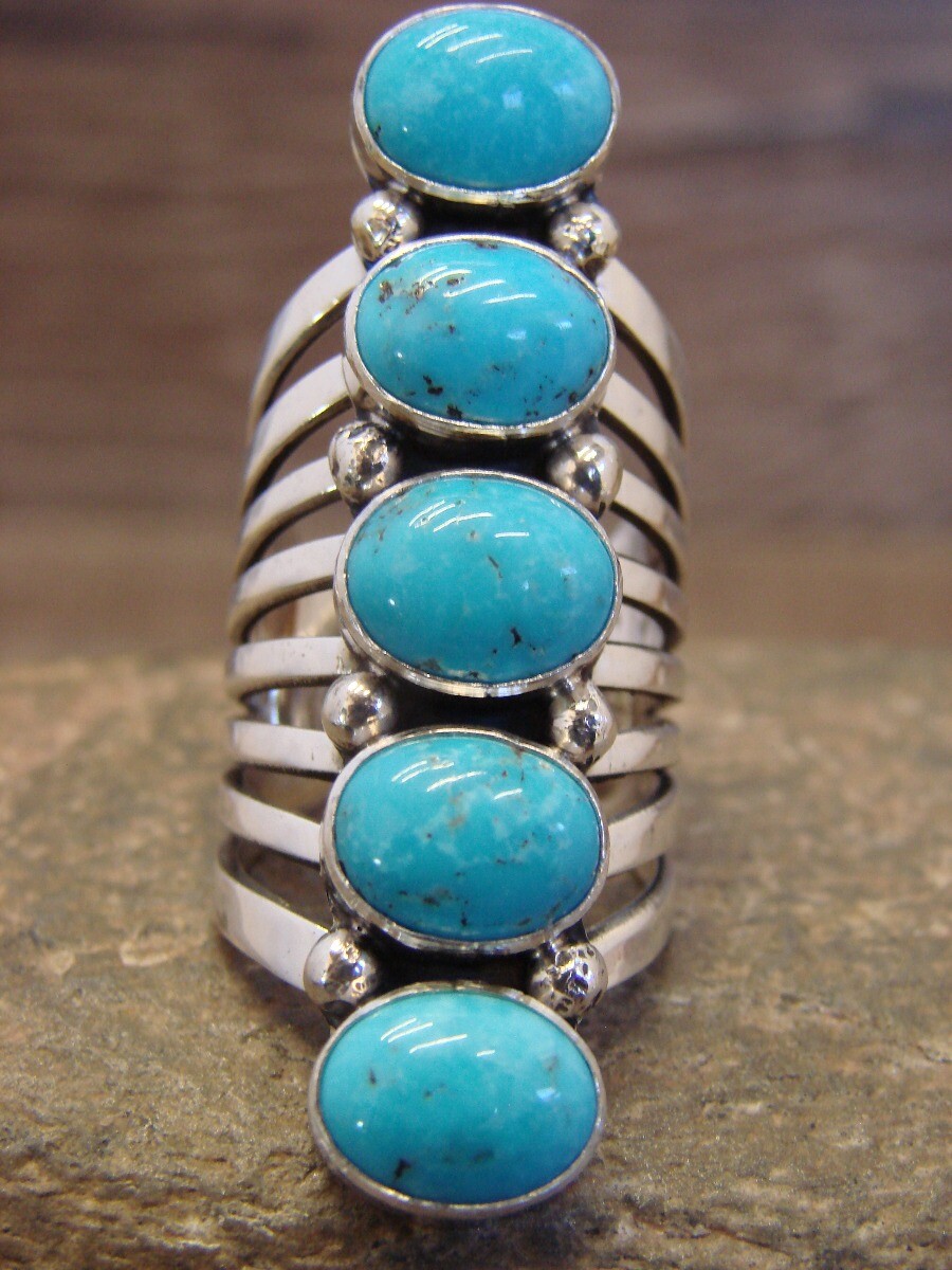 アクセサリー archive Indian jewelry turquoise ring Signed JY Old Pawn Navajo Native American Sterling Silver
