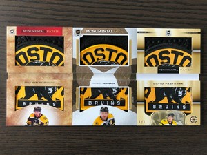Bergeron Marchand Pastrnak Monumental Patch The CUP 1/1 ...