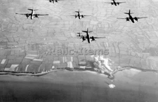 WW2 Picture Photo A-20 light bombers strike the Pointe du Hoc Normandy 1944 0749