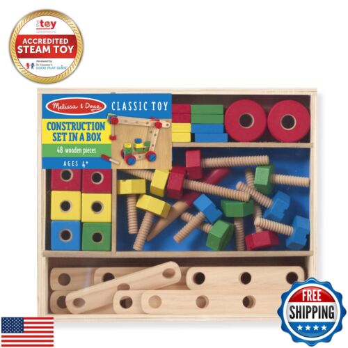 Melissa und Doug Holzbau Bauset in einer Box (48 Teile) - Bild 3 von 5