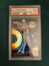 2017-18 Panini Select Phenomenon Silver Prizm Kristaps Porzingis #P-6 PSA 9 MINT