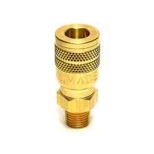 Foster Solid Brass Quick Coupler Air Hose Connector Fittings 1/4 NPT Tool Plug M