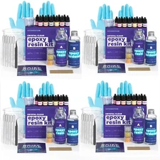 Crystal Clear Epoxy Resin Kit - 11.8 Oz (Set of 8)