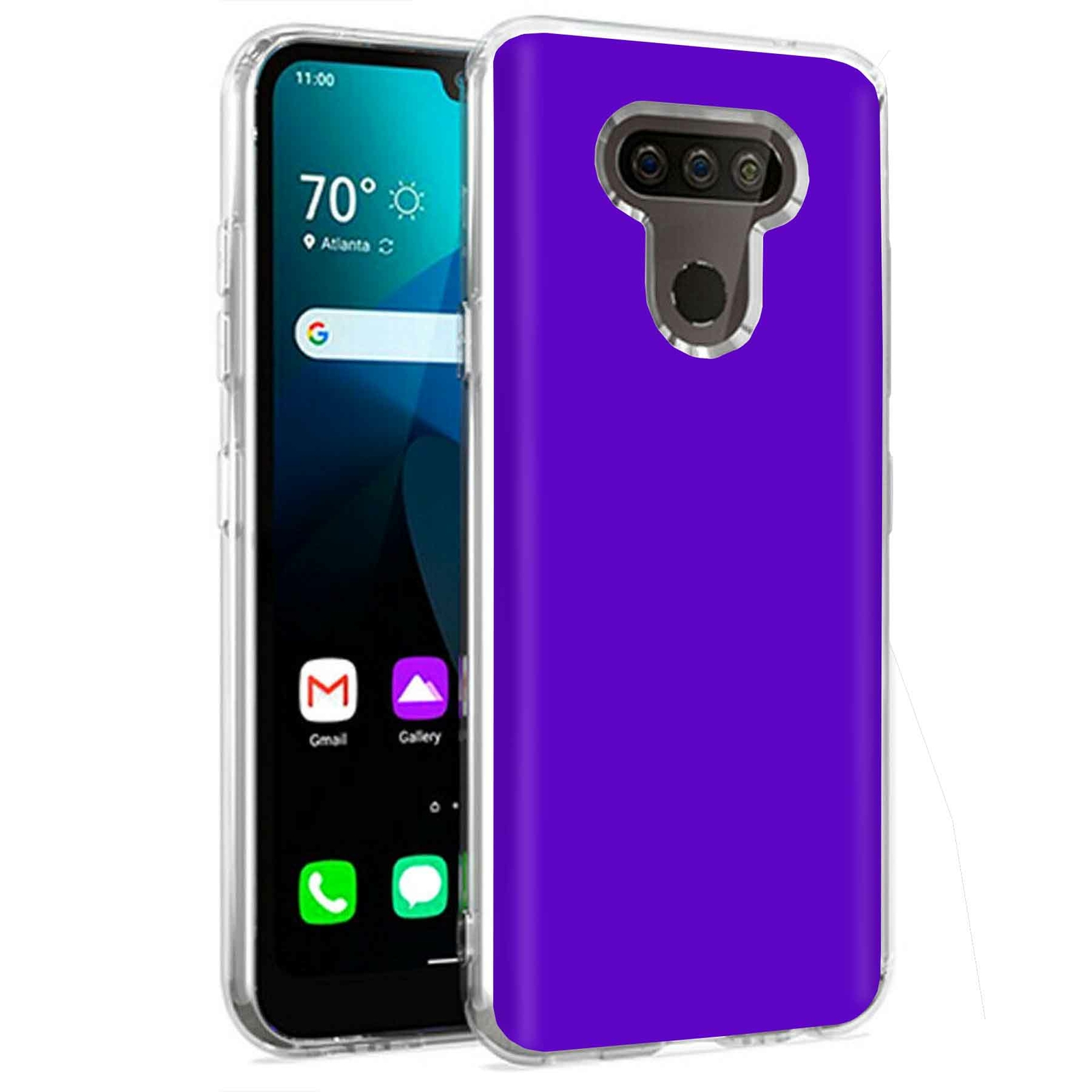 Phone Case for LG Harmony 4,Premier Pro Plus,K41, Blue Violet Print