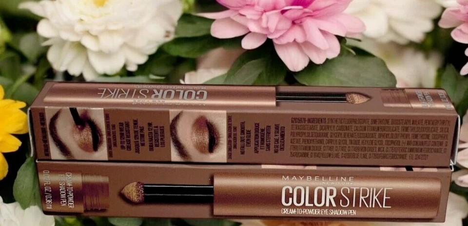 2- PLUMA SOMBRA DE OJOS MAYBELLINE COLOR STRIKE CREMA A POLVO 40 Rally Metallic Foto 2 de 4