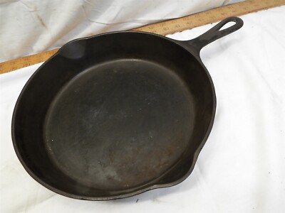 Griswold No 8 Skillet Large Block Logo Cast Iron Fry Pan 704 Z Frying 704Z LG