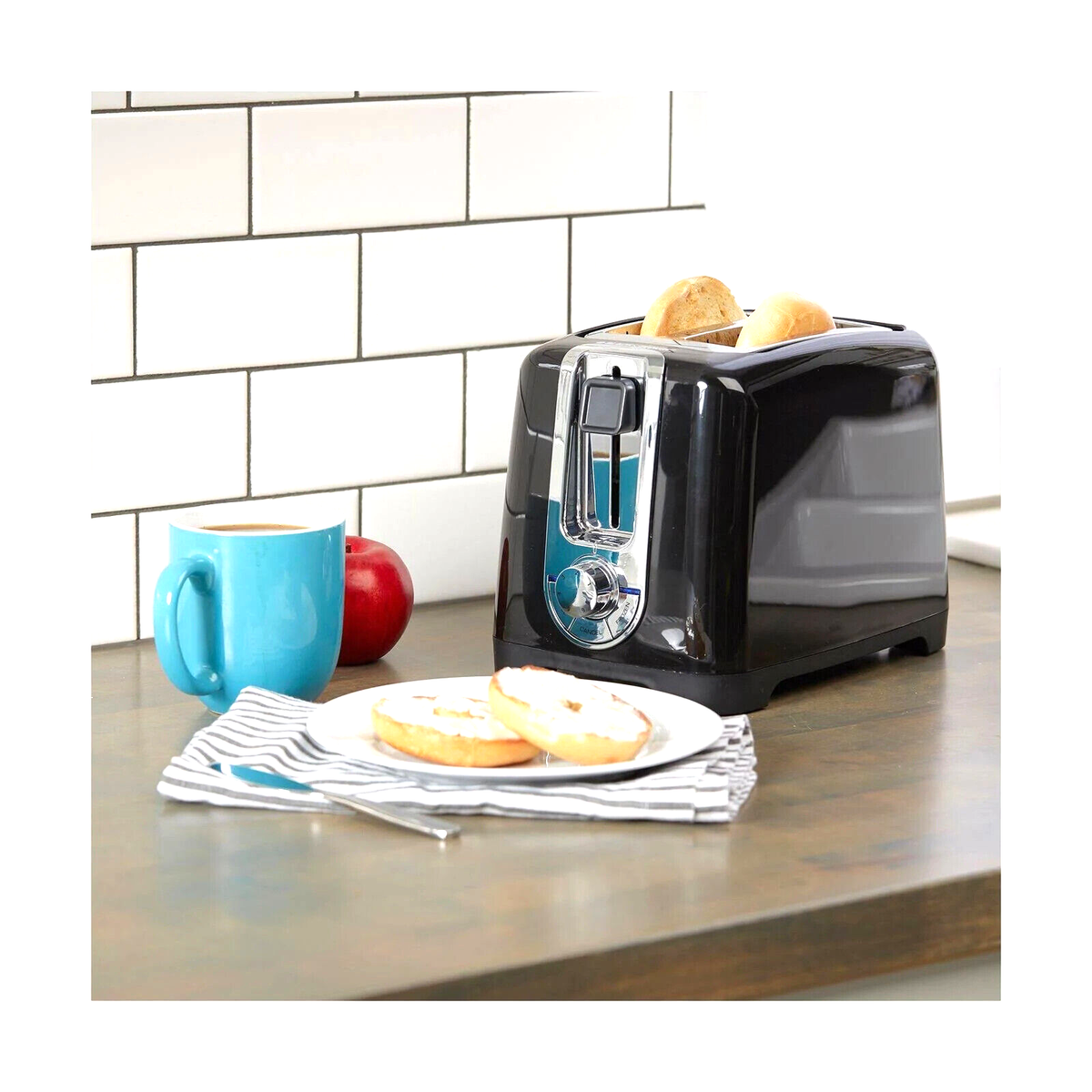 Black+Decker TR1256B 2-Slice Toaster with Bagel Function